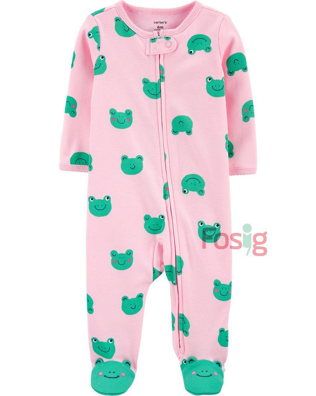Sleepsuit Bé Gái Carter's - Hồng/Ếch