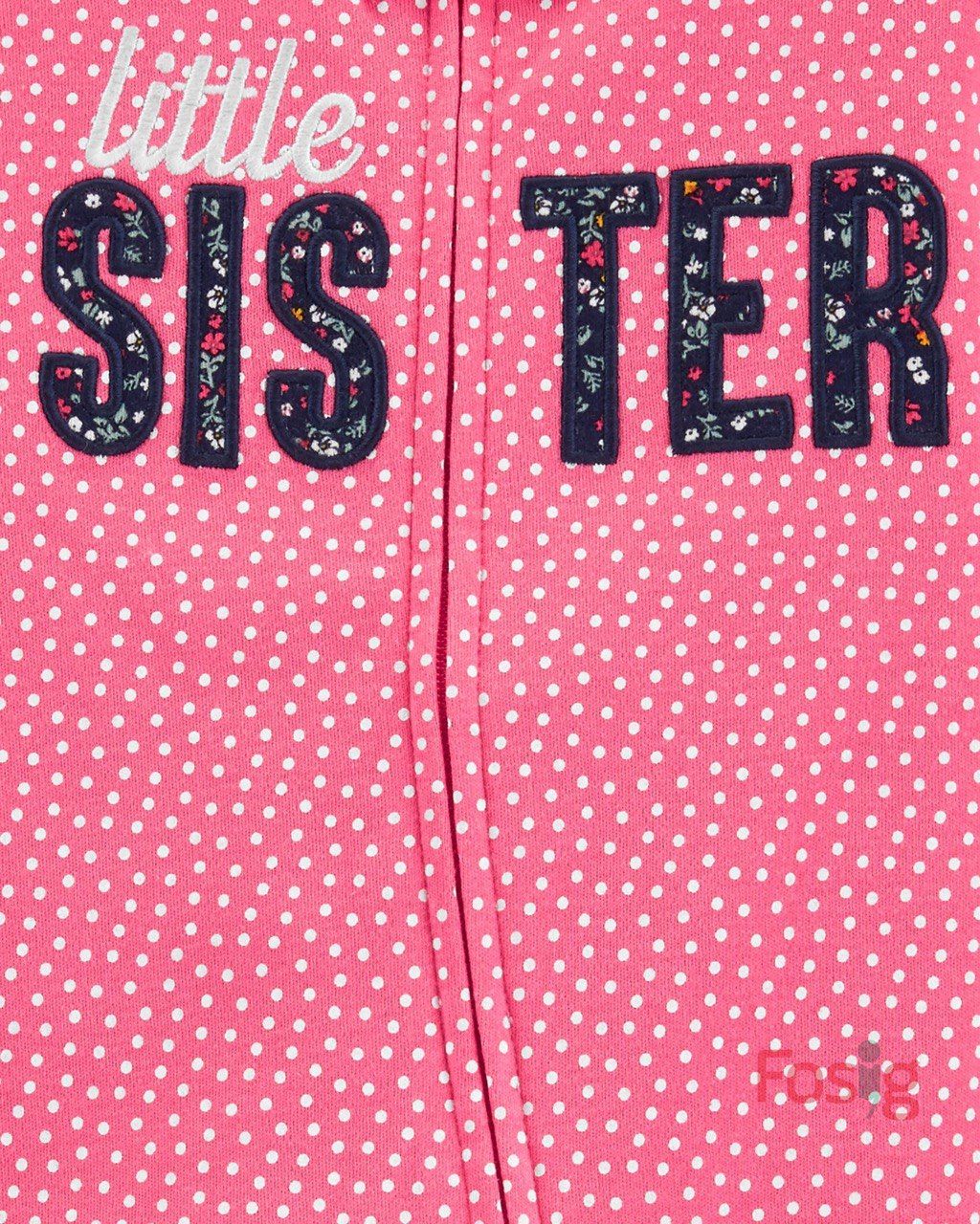 Sleepsuit Bé Gái Carter's - Hồng/Chấm Sister