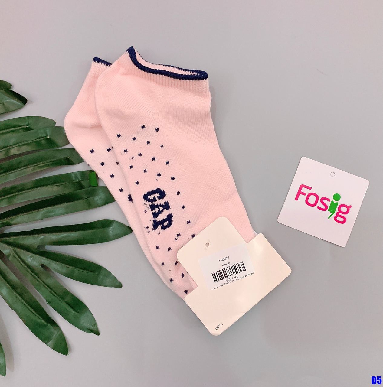 Vớ Cho Em Bé Gái BabyGp - Hồng Chấm Navy