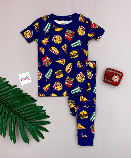  [10-13kg] Set Đồ Bộ Dài Bé Trai Cter - Navy Piza 