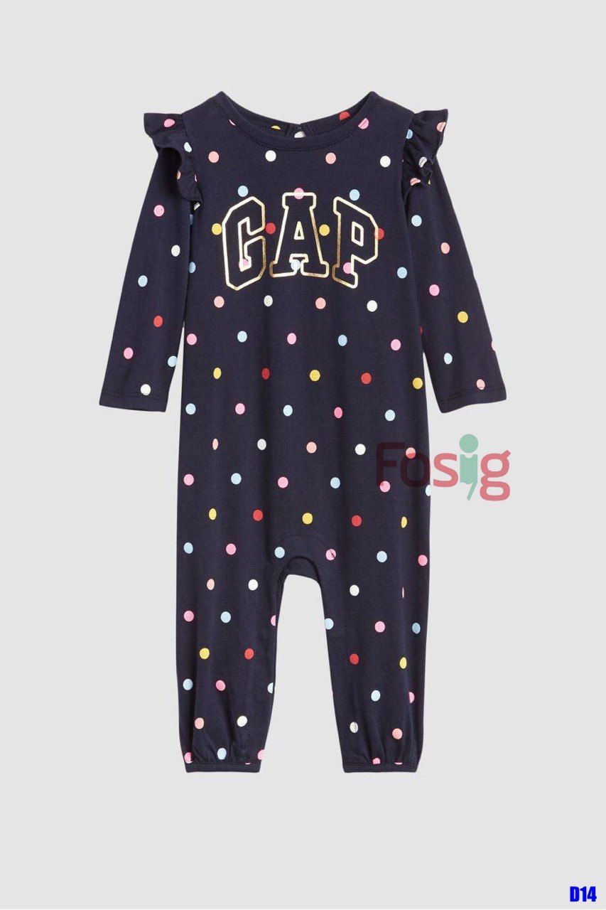  [0-6m] Romper Bé Gái GP - Navy GP Chấm 