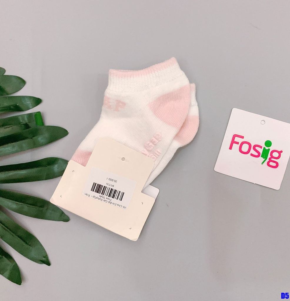 Vớ Cho Em Bé Gái BabyGp - Trắng Chữ Nổi