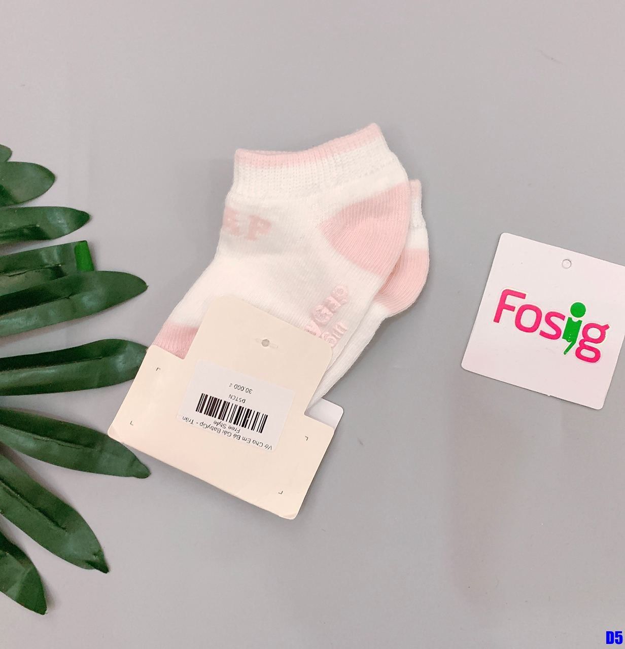 Vớ Cho Em Bé Gái BabyGp - Trắng Chữ Nổi