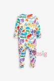  [3m] Sleepsuit Có Vớ Bé Trai - Muôn Thú Màu 