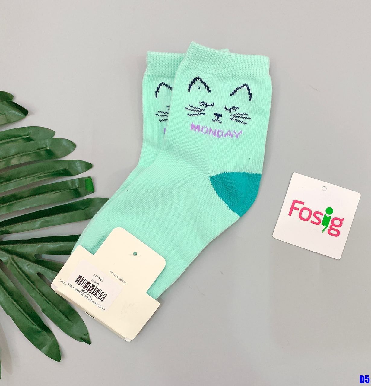 Vớ Cho Em Bé Gái BabyGp - Xanh Ngọc Mèo