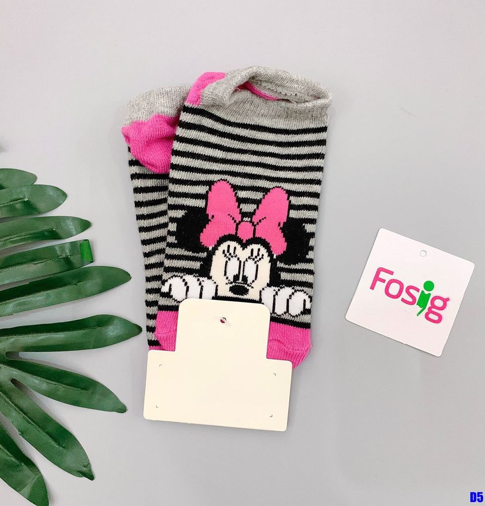 Vớ Cho Em Bé Gái BabyGp - Xám Sọc Mickey