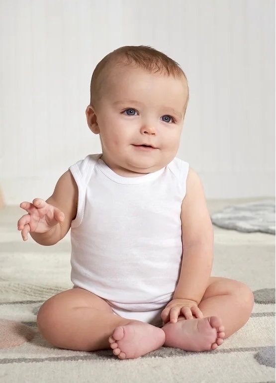 4-13kg; 12m-24m Bodysuit Tay Ngắn Bé Trai Cter - Trắng 3L