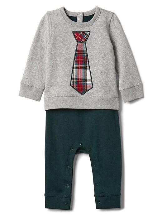  [7-8kg] Sleepsuit BaBy Gap Bé Trai -Xám Caravet 