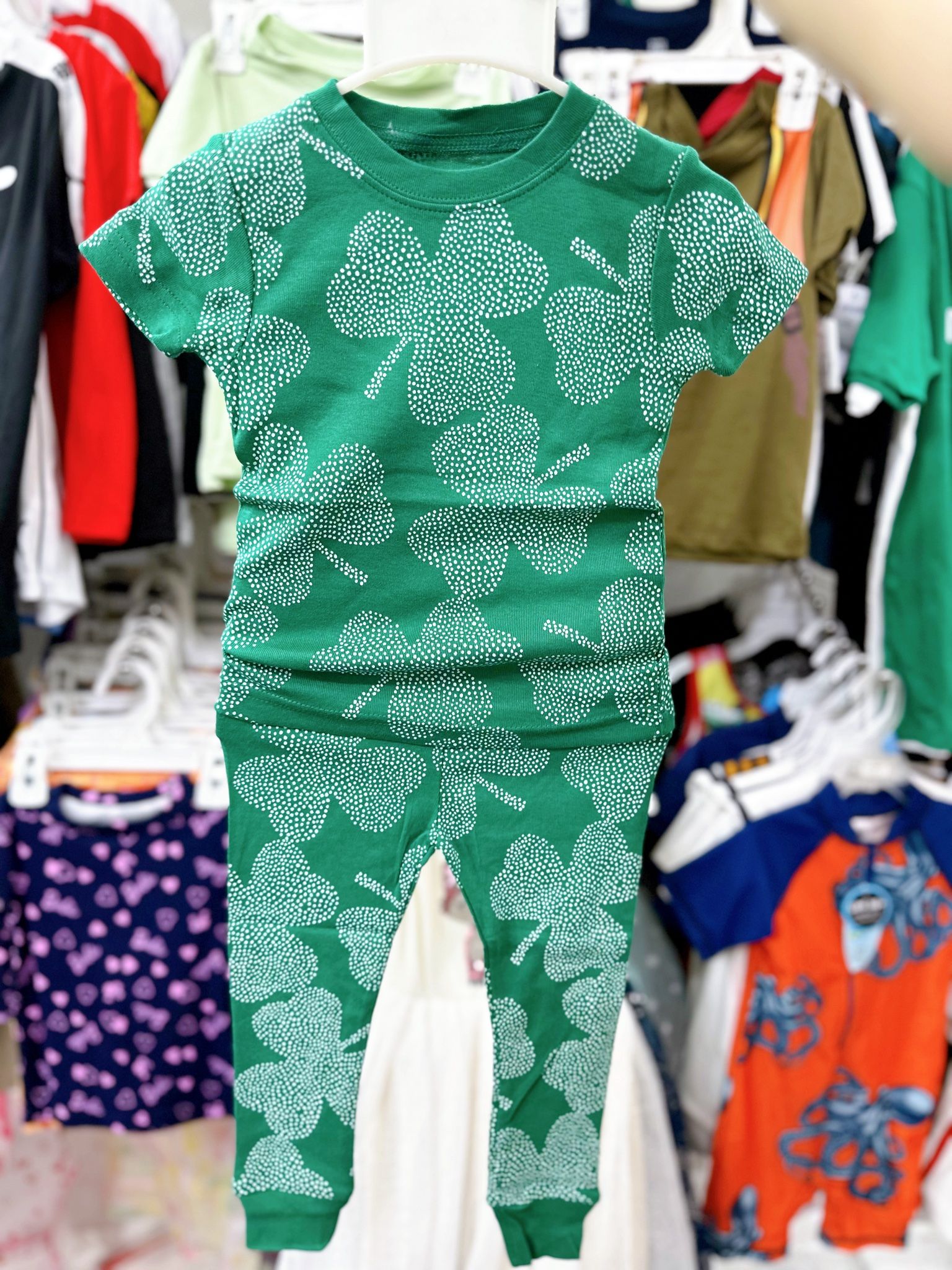 6-9kg; 14-15kg; 18-19kg Set 2 đồ bộ tay ngắn quần dài cho bé gái-S2b02G