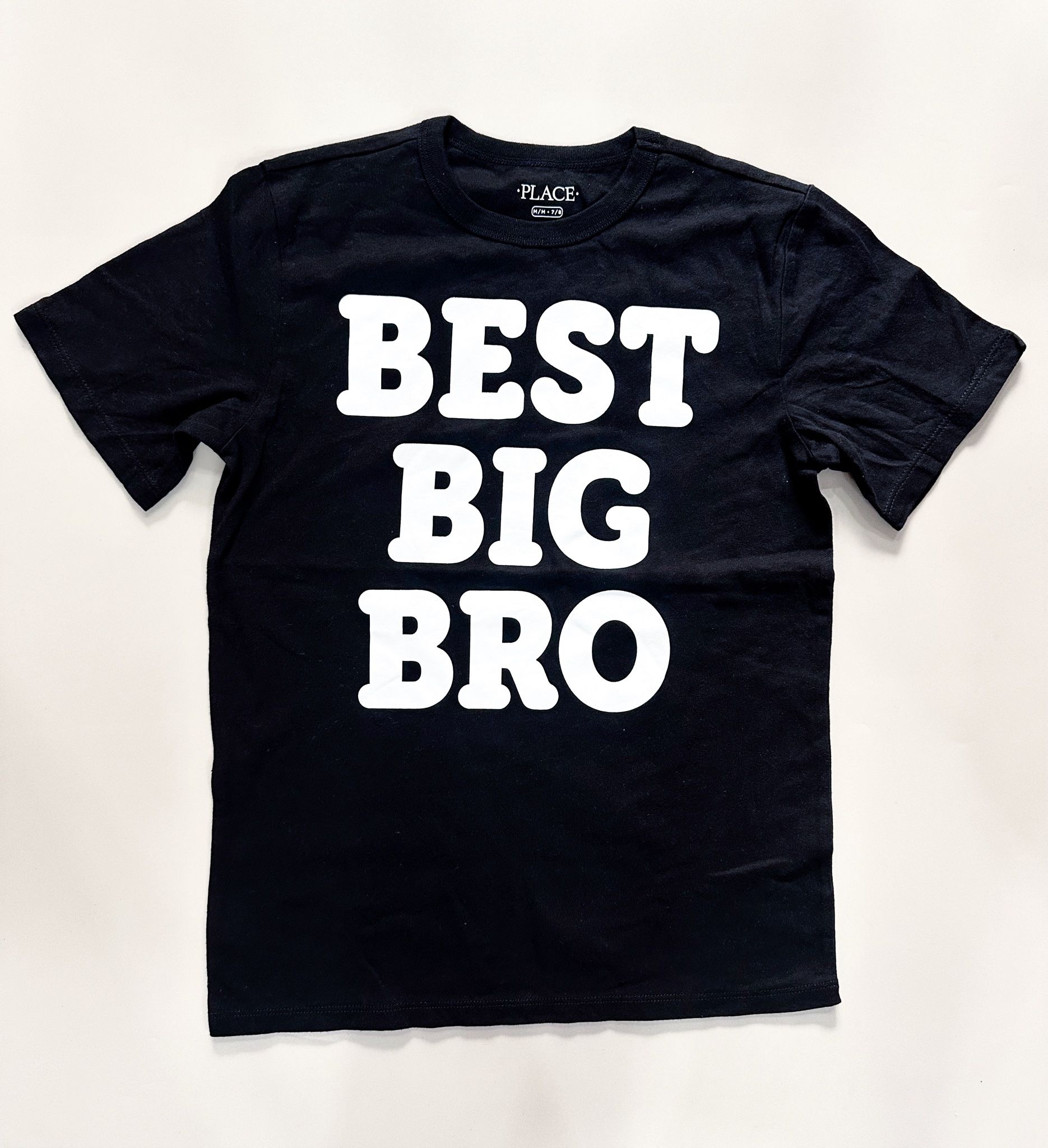 24-33kg M Áo thun tay ngắn bé trai PL- Đen Best Big AT32