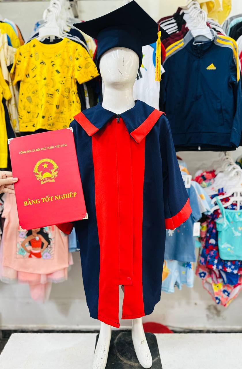 Set tốt nghiệp mầm non đáng yêu- gồm áo, nón, bằng