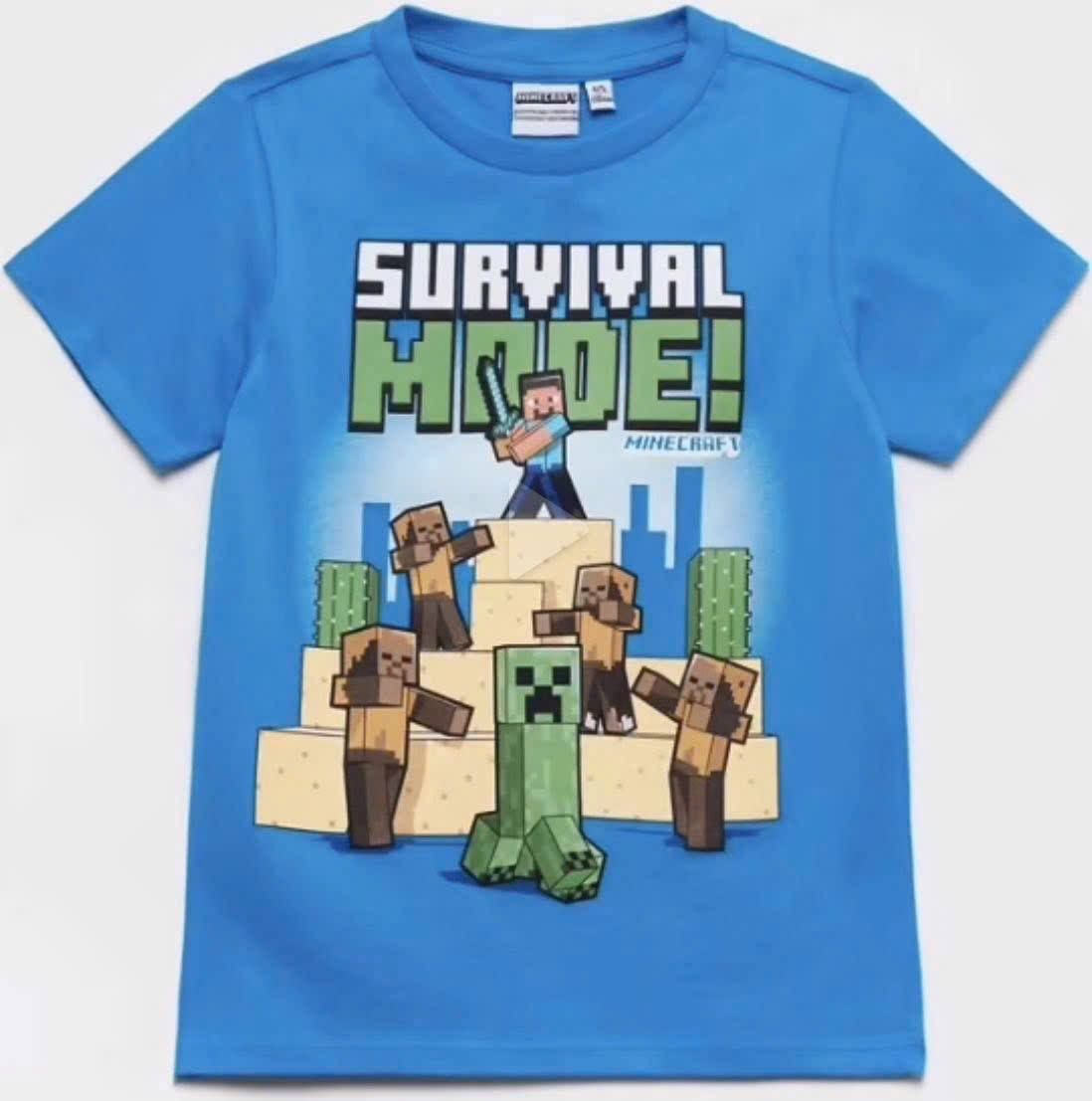 25-30kg; 35-45kg XS-2XL Set 3 áo ROBLOX, áo minecraft tay ngắn xịn. Tự tin, Cực ngầu- S3A17