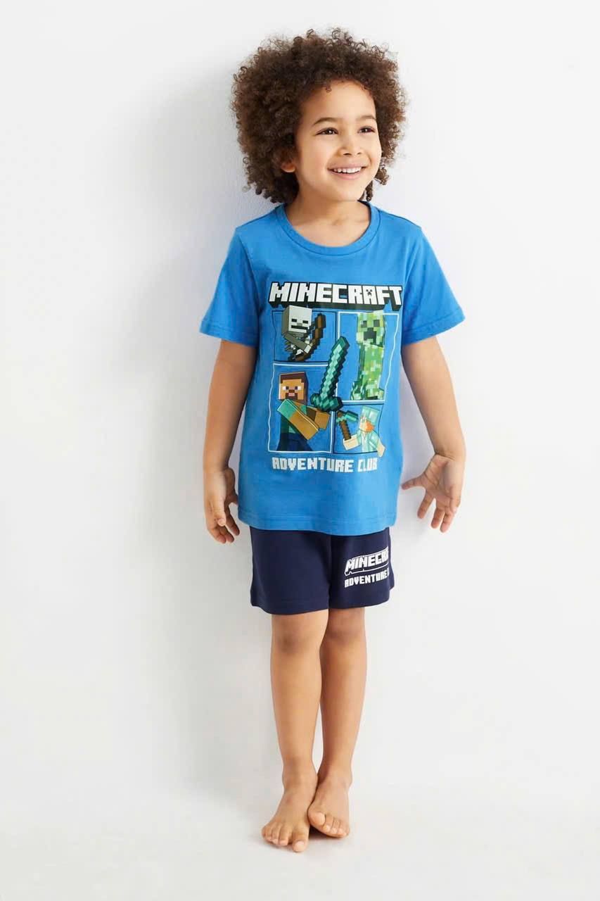 25-30kg; 35-45kg XS-2XL Set 3 áo ROBLOX, áo minecraft tay ngắn xịn. Tự tin, Cực ngầu- S3A17