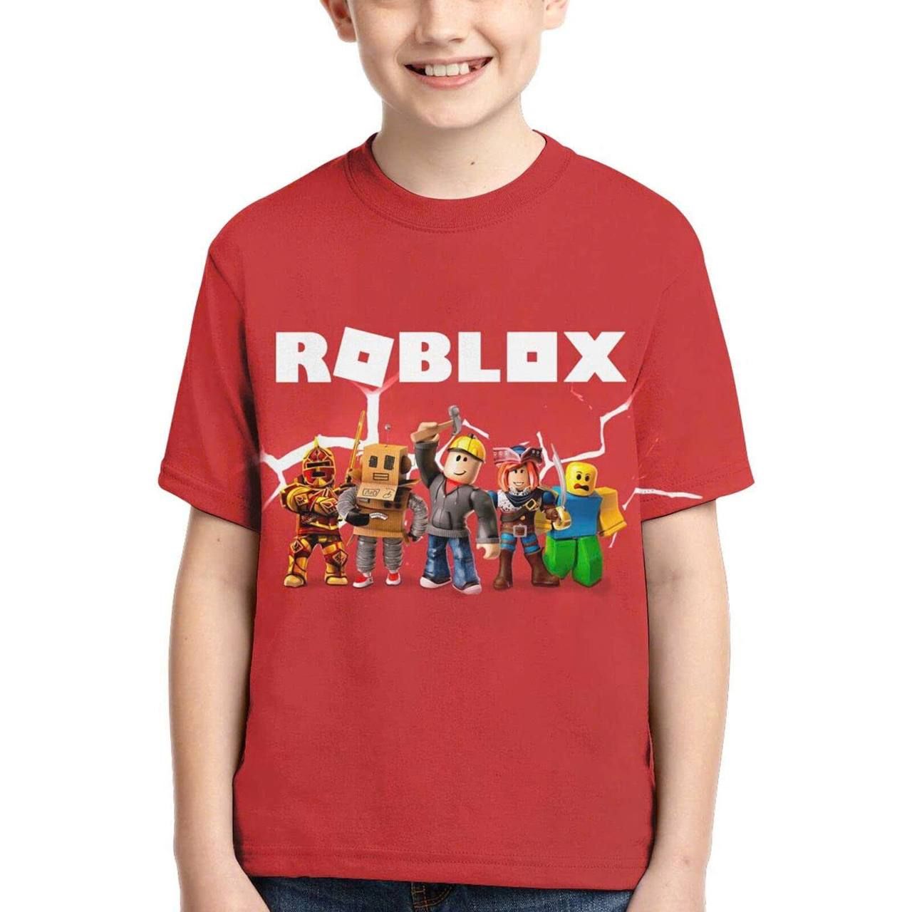 25-30kg; 35-45kg XS-2XL Set 3 áo ROBLOX, áo minecraft tay ngắn xịn. Tự tin, Cực ngầu- S3A17