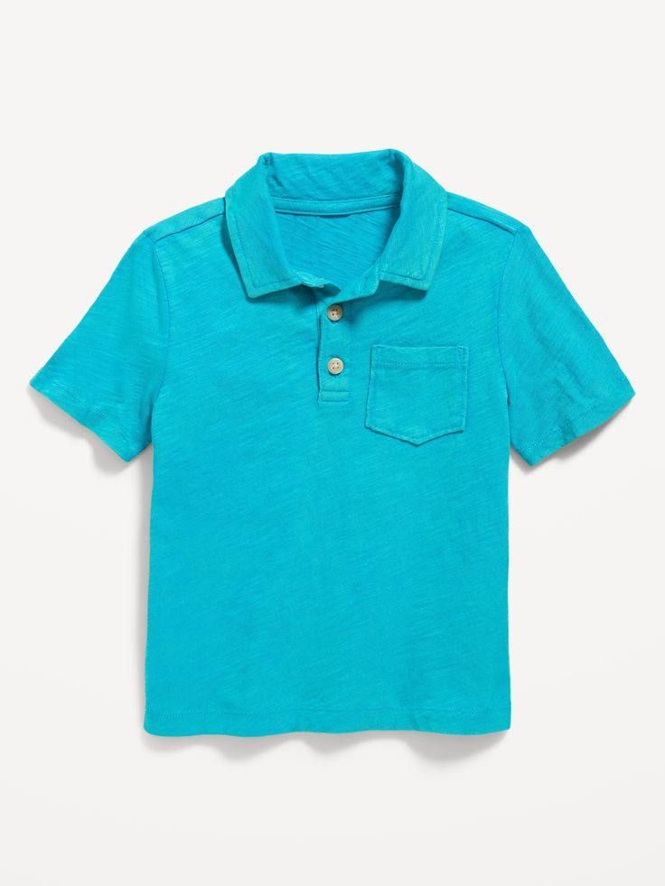 10-15kg Áo thun có cổ bé trai polo ON- Xanh bích AT