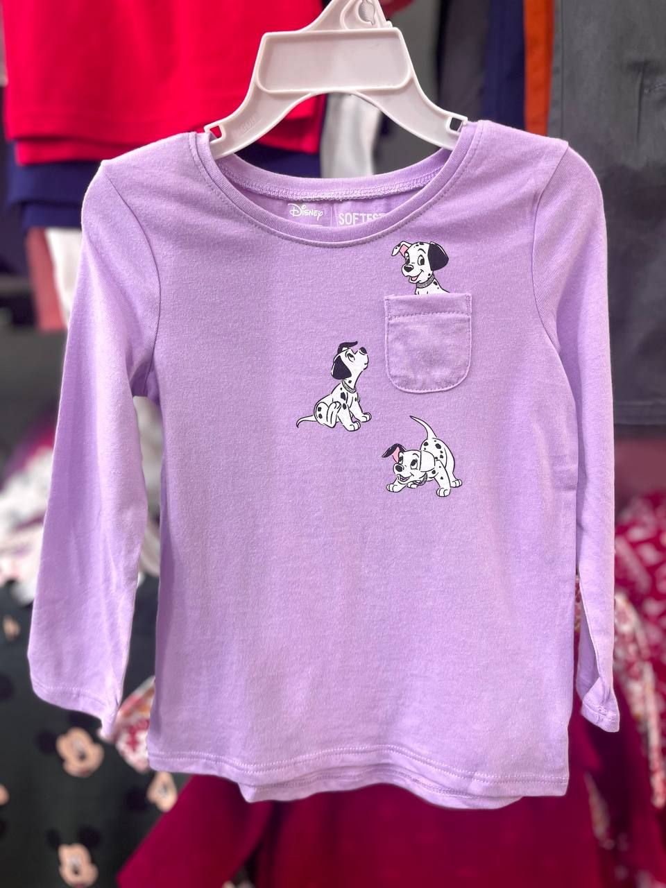 8-19kg; 12M-5T Áo thun tay dài bé gái JB- Tím chó đốm A113