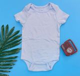  [12-18m] Bodysuit Tay Ngắn Bé Trai GP - Xanh Trời Trơn 