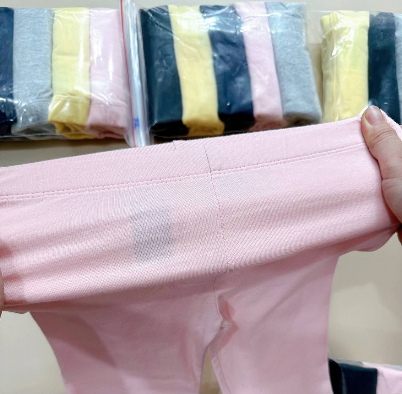 13-17kg set 5 Quần Legging GP Bé Gái - Màu Trơn dễ phối đồ