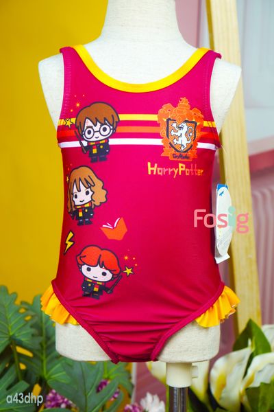  [9-15kg] Đồ Bơi Bé Gái - Đỏ Harry Potter 