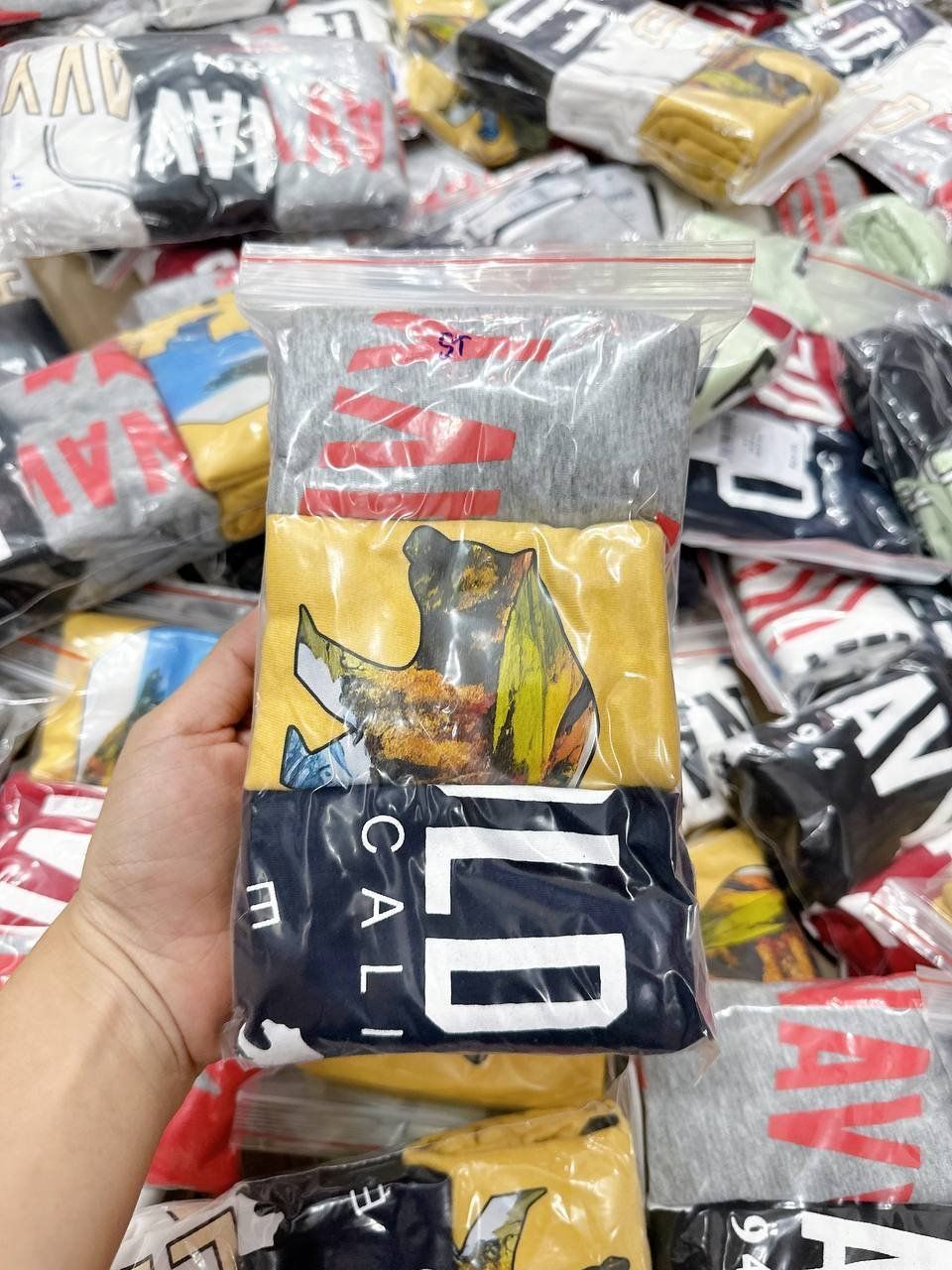 9-20kg Set 3 áo thun bé trai xuất khẩu ON tay ngắn - S3A16