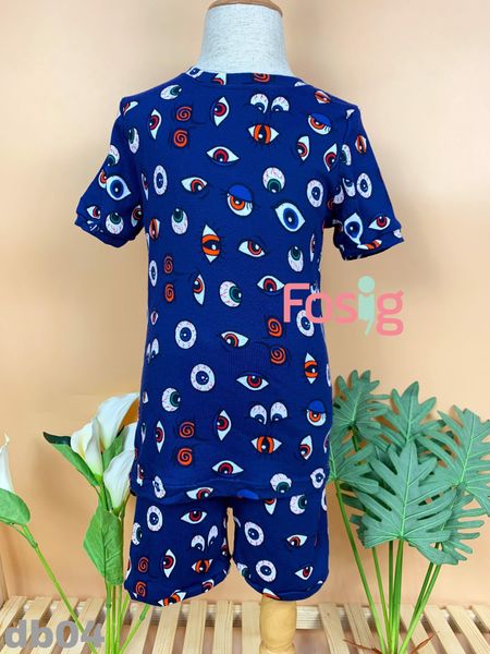  [16-22kg] Set Đồ Bộ Ngắn Bé Gái Kirk... - Navy Mắt Màu 