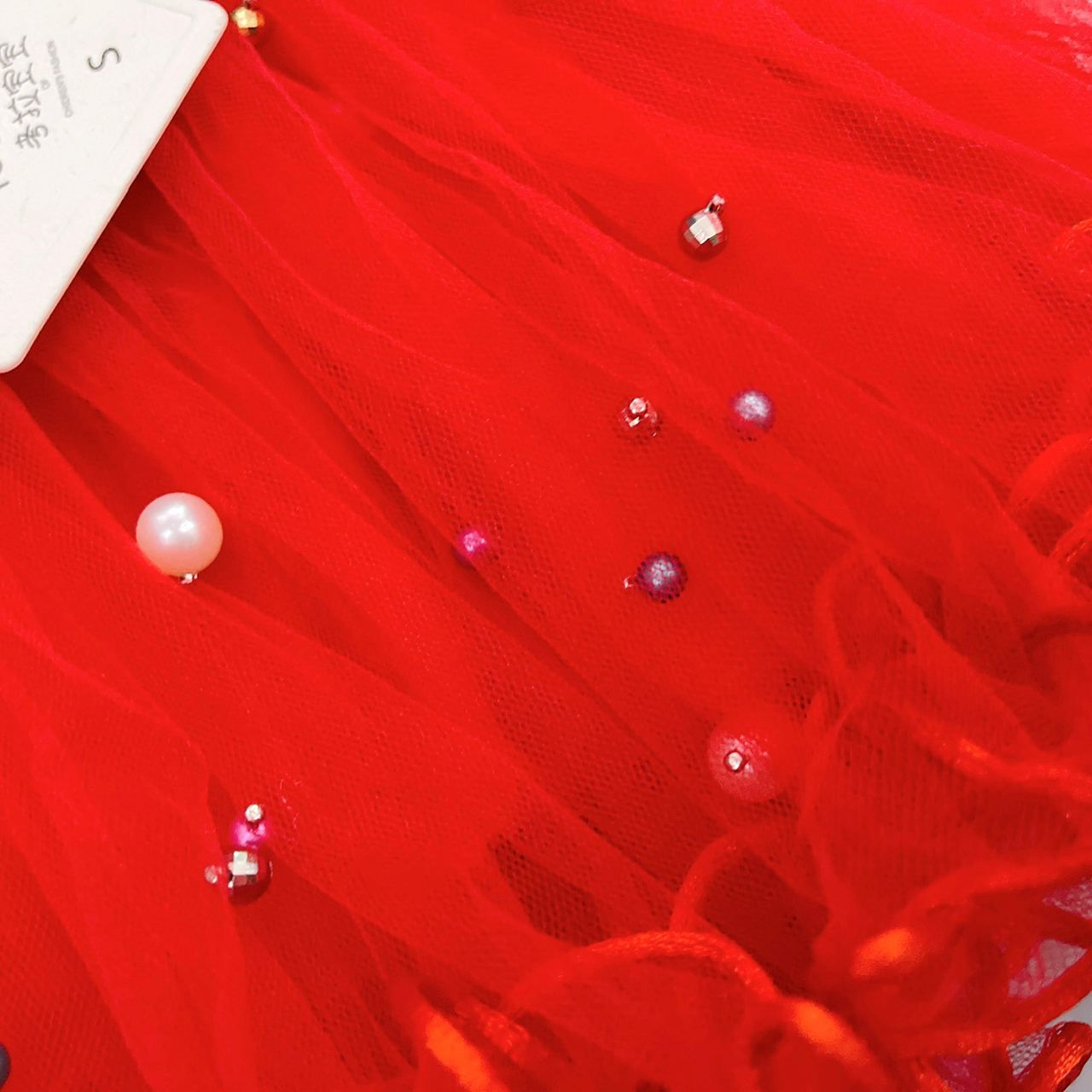  [9-15kg] Chân Váy Bé Gái KLBB - Đỏ Cườm 