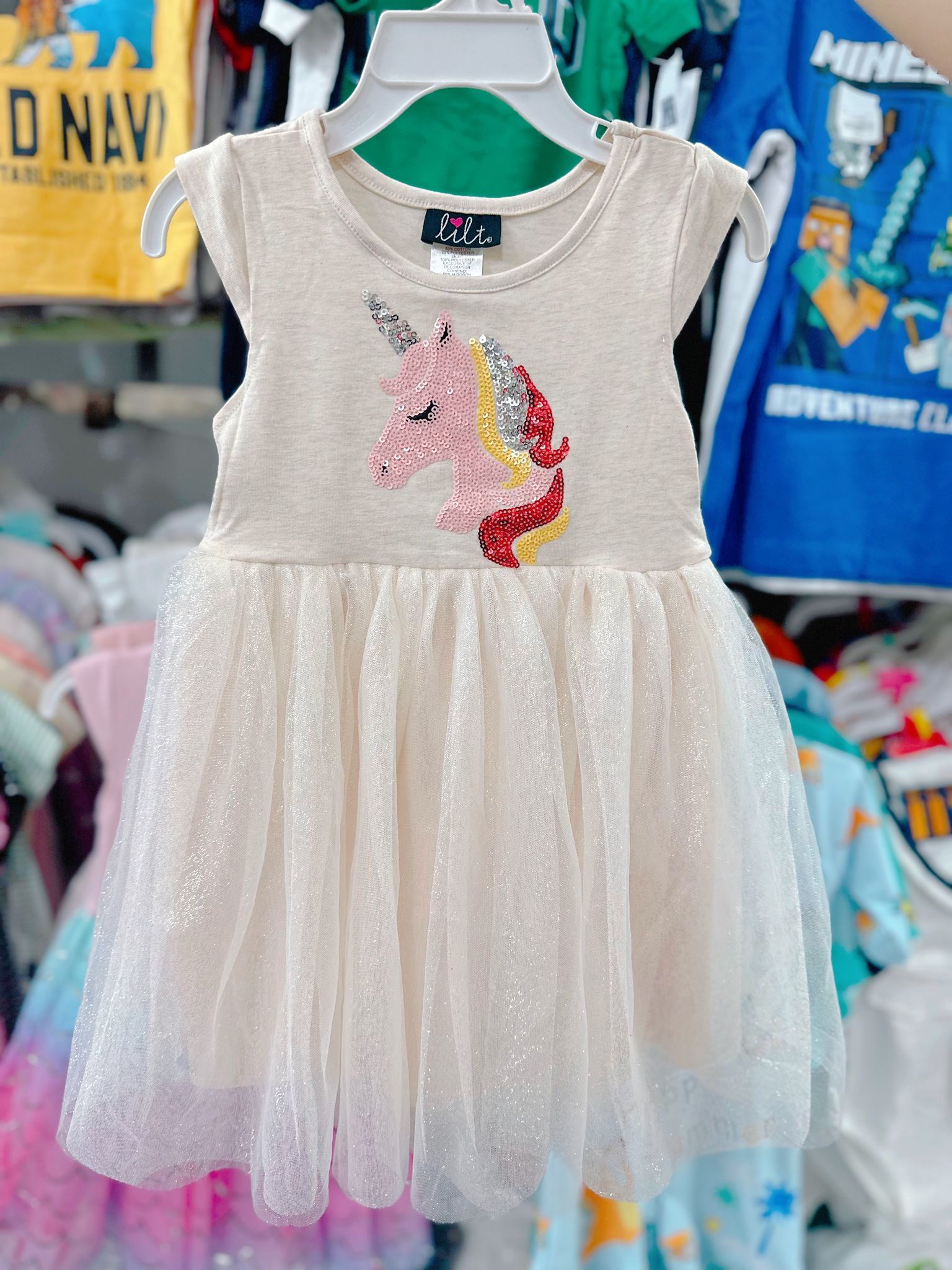 13-16kg Đầm Cánh Tiên Voan Công Chúa- Kem ngựa D05