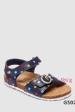  [13.5cm] Giày Sandal Bé Gái NXT - Navy Chấm Màu 