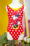  [9-13kg; 15-18kg] Đồ Bơi Bé Gái - Đỏ Chấm Bi Mickey 