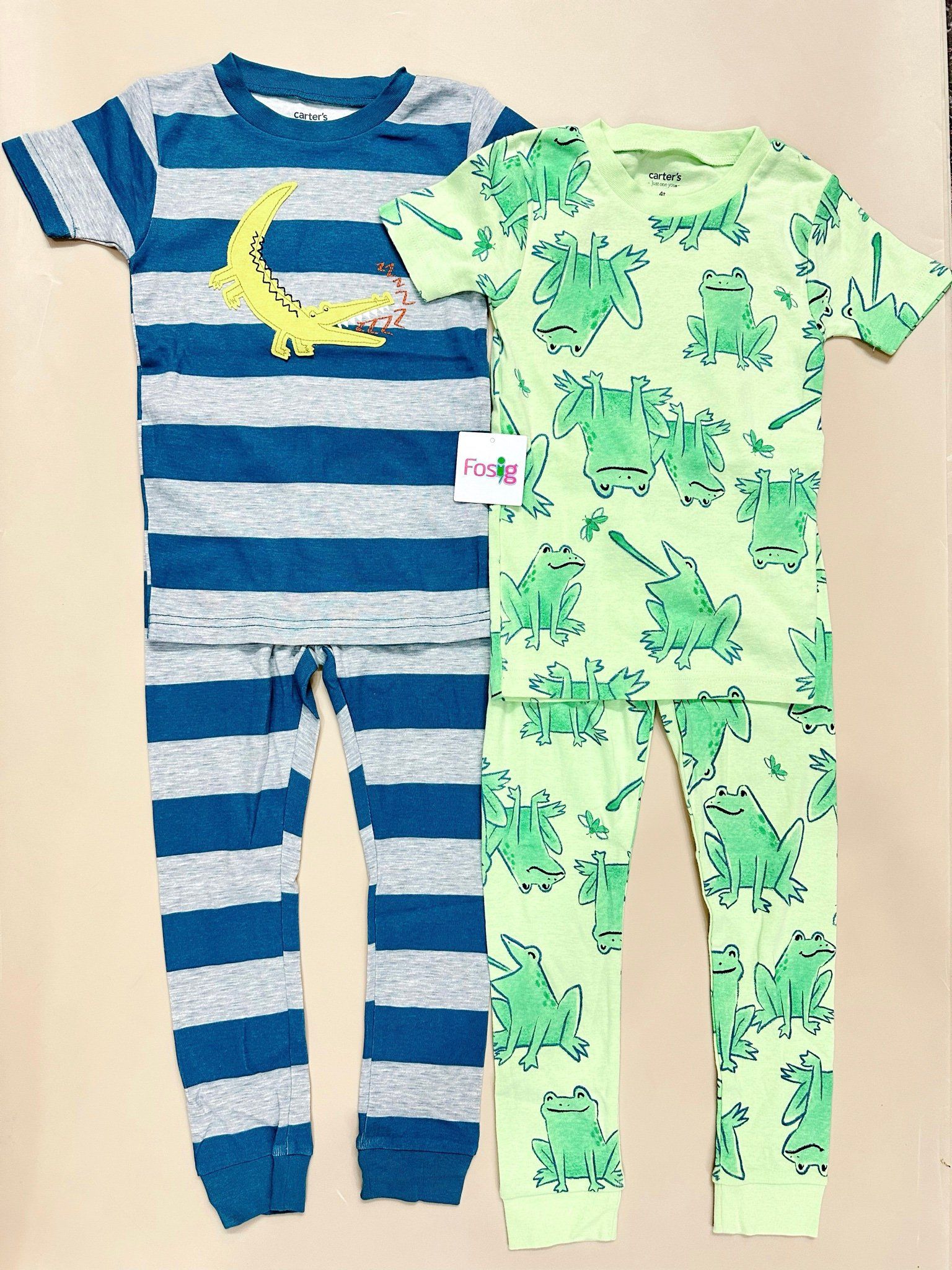 6-17kg; 28-30kg Set 2 đồ bộ tay ngắn quần dài cho bé trai-S2b02T