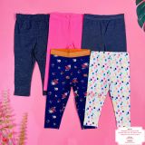  [3m-18m] Set 5 Quần Legging Bé Gái Cter240 - Combo màu ngẫu nhiên 