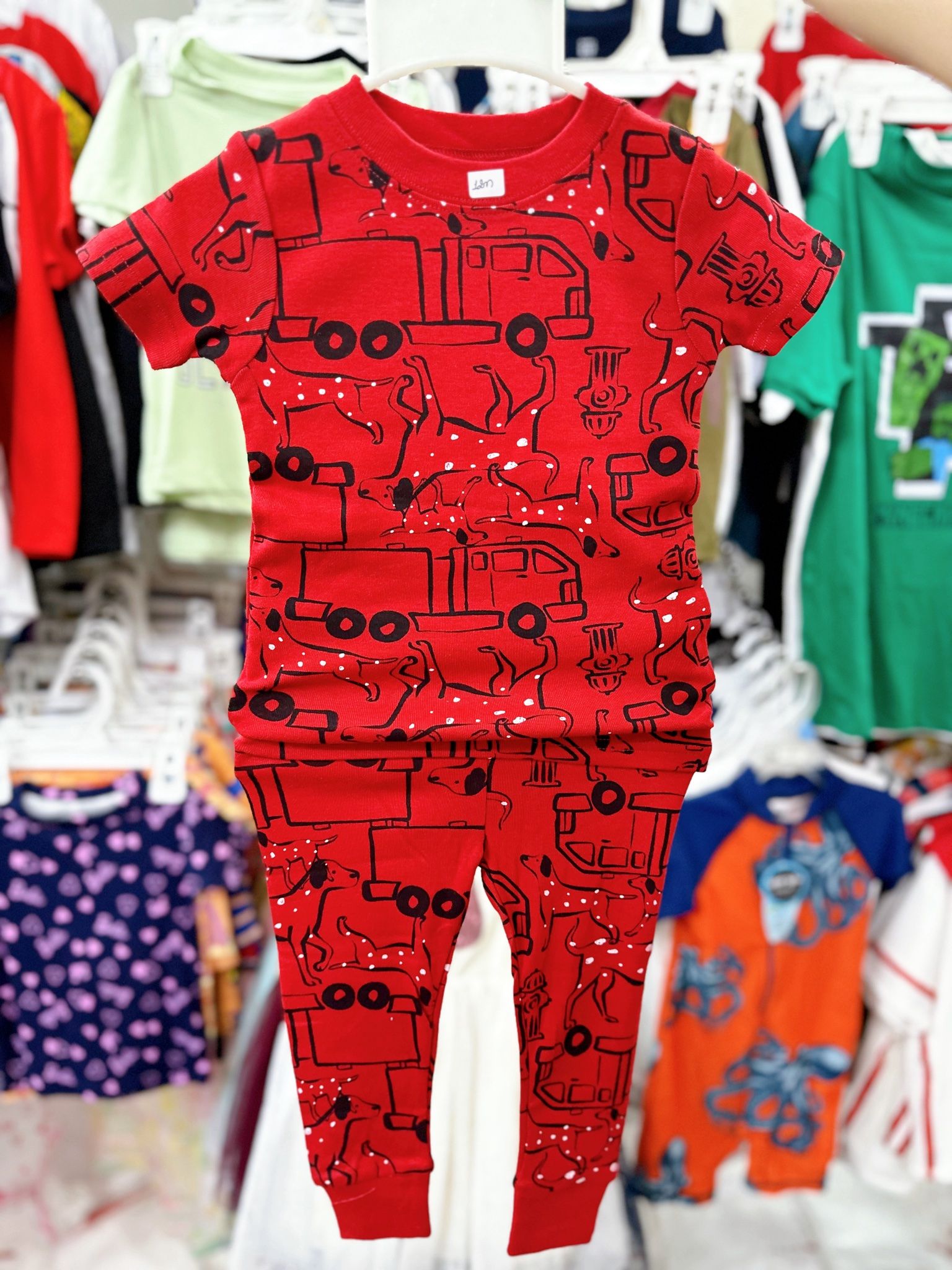 6-17kg; 28-30kg Set 2 đồ bộ tay ngắn quần dài cho bé trai-S2b02T