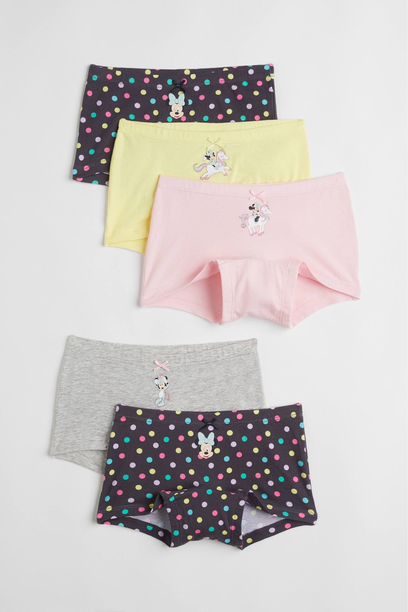 7-11kg; 33-40kg Set 5 quần chip đùi bé gái HM còn nguyên tem mạc- QC3 (nhiều màu)
