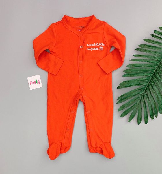  [3-6m] Sleepsuit Red Tag Bé Gái  - Đỏ Sweet 