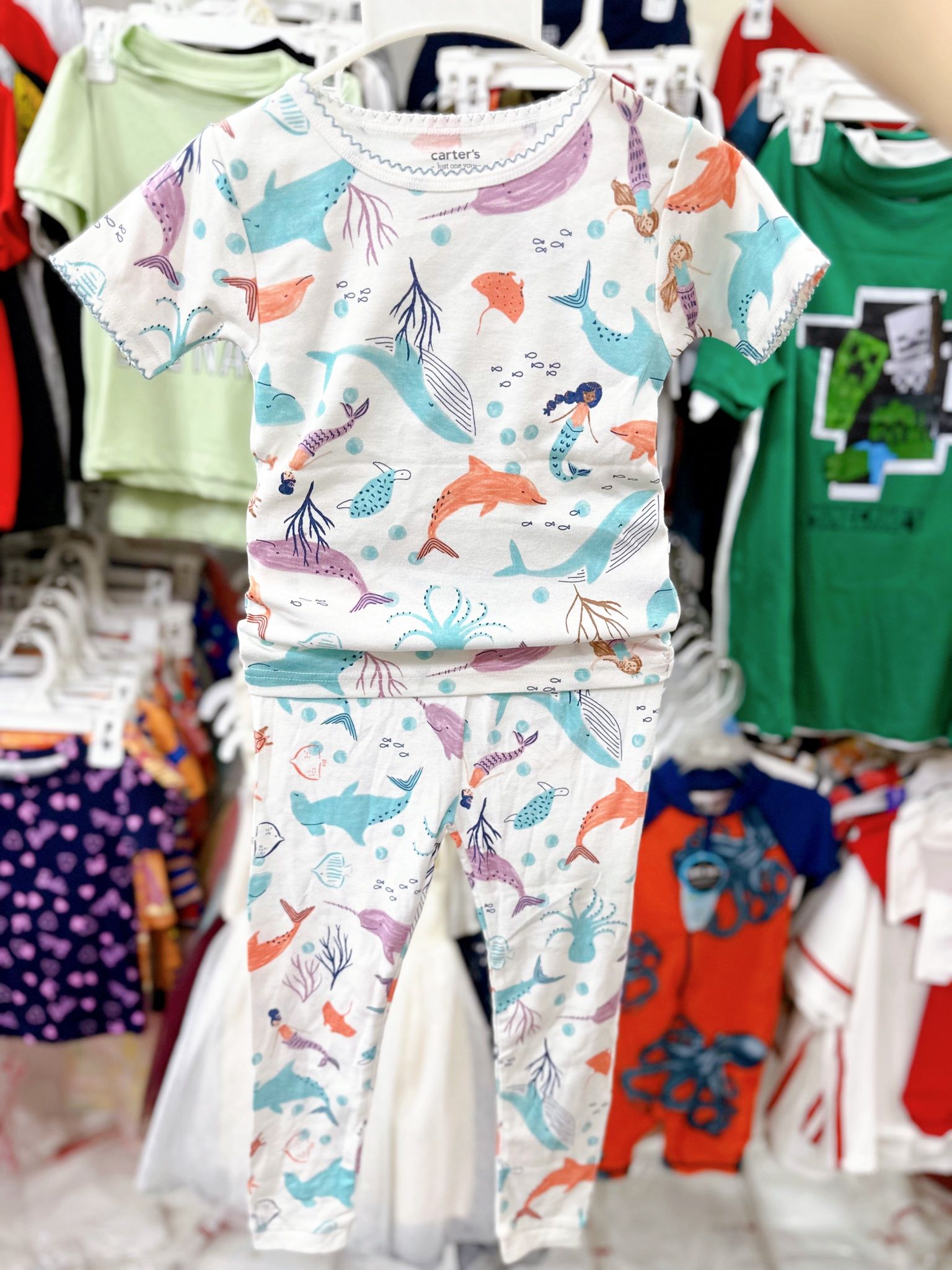 6-17kg; 28-30kg Set 2 đồ bộ tay ngắn quần dài cho bé trai-S2b02T