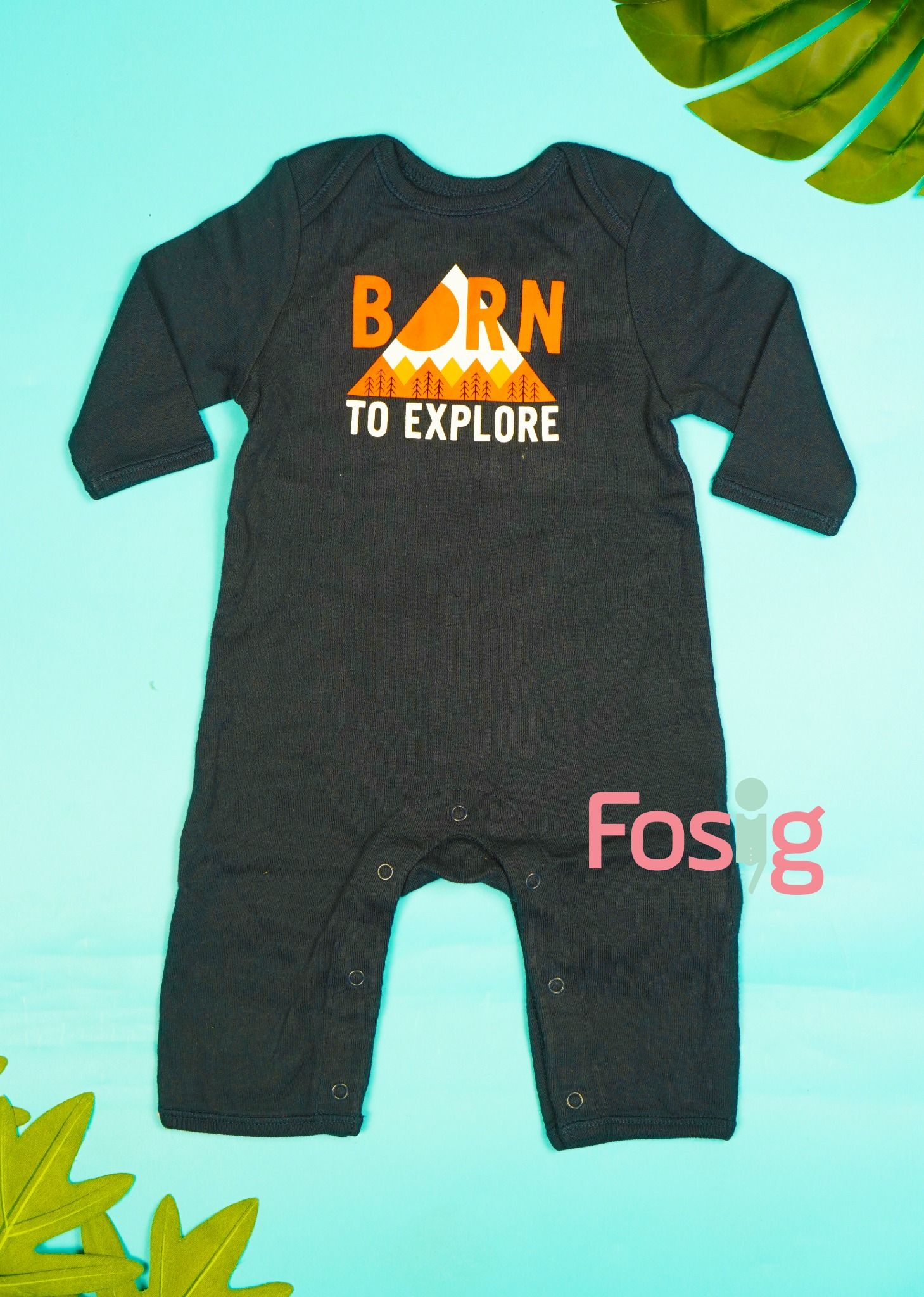  [0-6M] Romper Bé Trai ON - Navy Born 