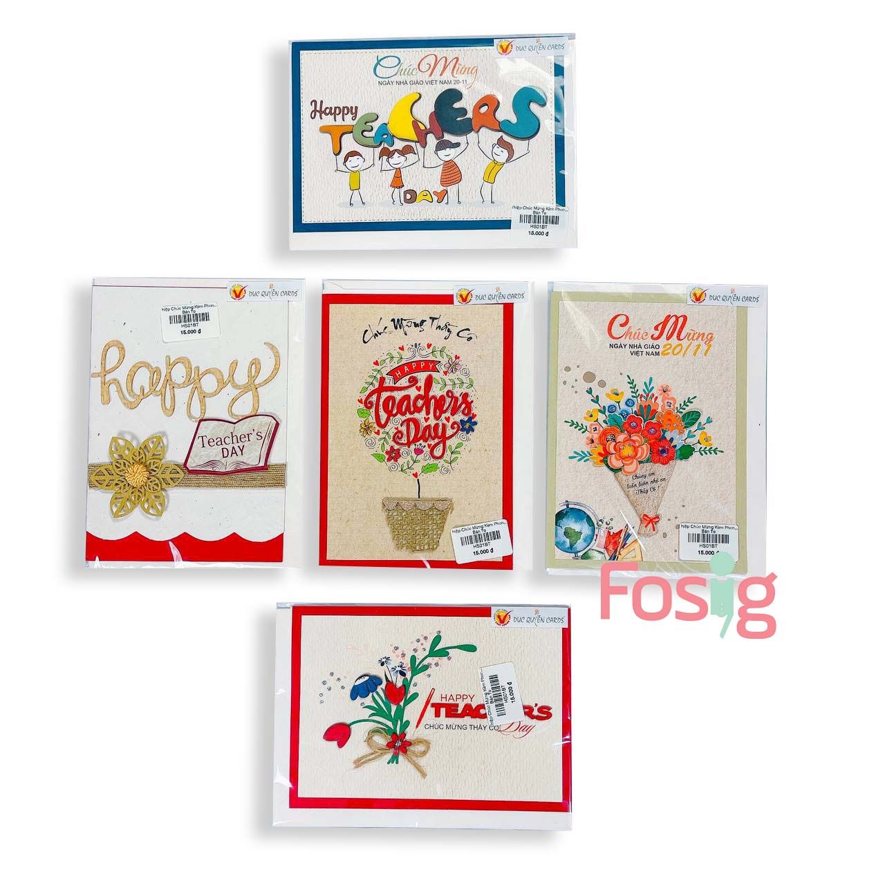 Thiệp Chúc Mừng Kèm Phong Bì Ngày 20/11 - Thiêp To Handmade