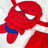  6-8kg; 11-13kg; 15-24kg Set Đồ Bộ Ngắn Người Nhện Spider-Man Bé Trai - Nhện Đỏ 