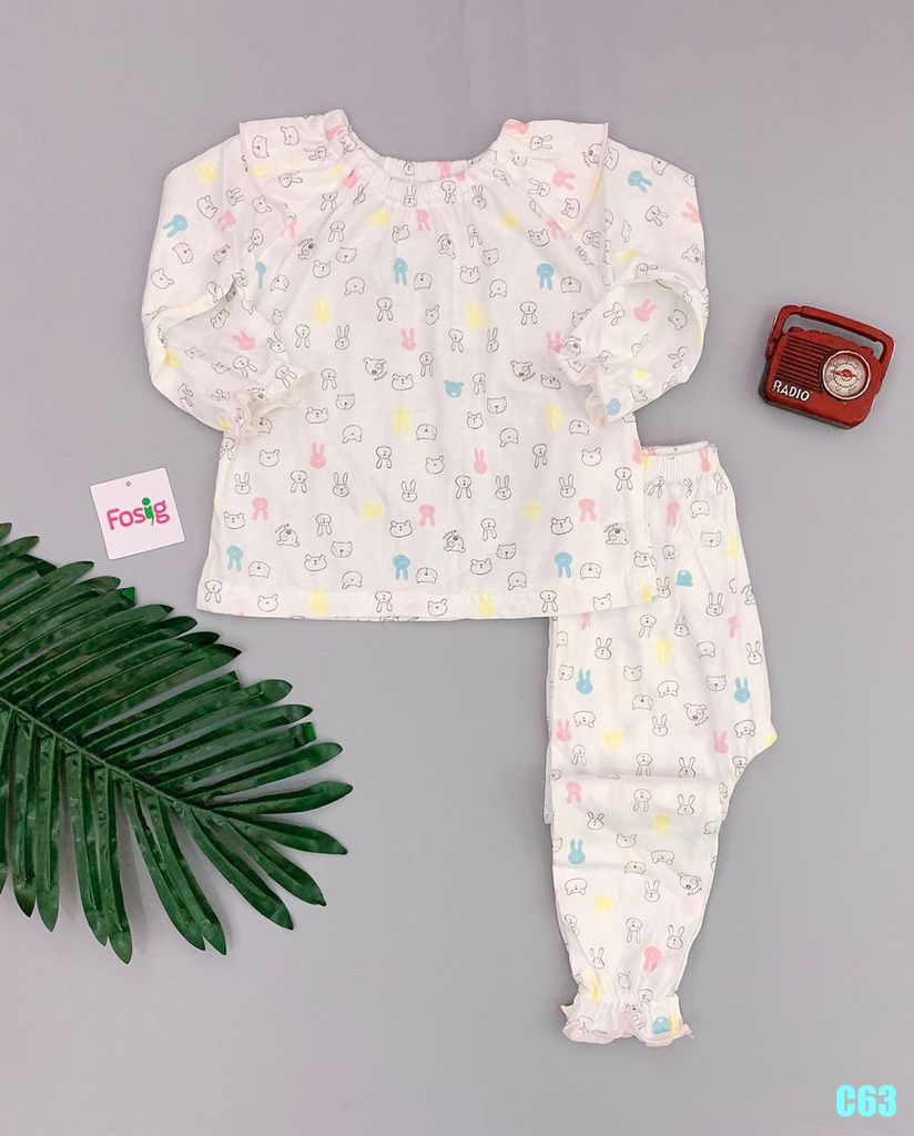 Đồ Bộ Dài Bé Gái Moimolpi - Gấu/Thỏ