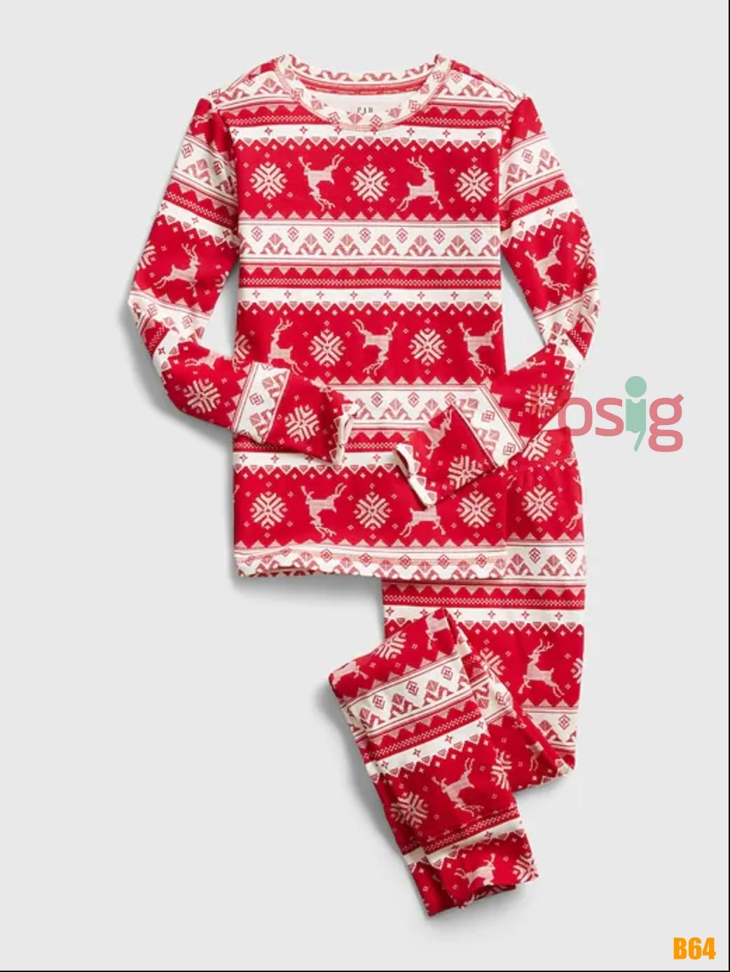 Đồ Bộ Dài Bé Trai Baby Gap - Đỏ Thổ Cẩm