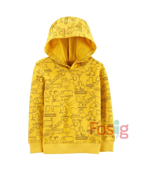  [0-3m] Áo Hoodie Bé Trai Cter  - Vàng Xe 