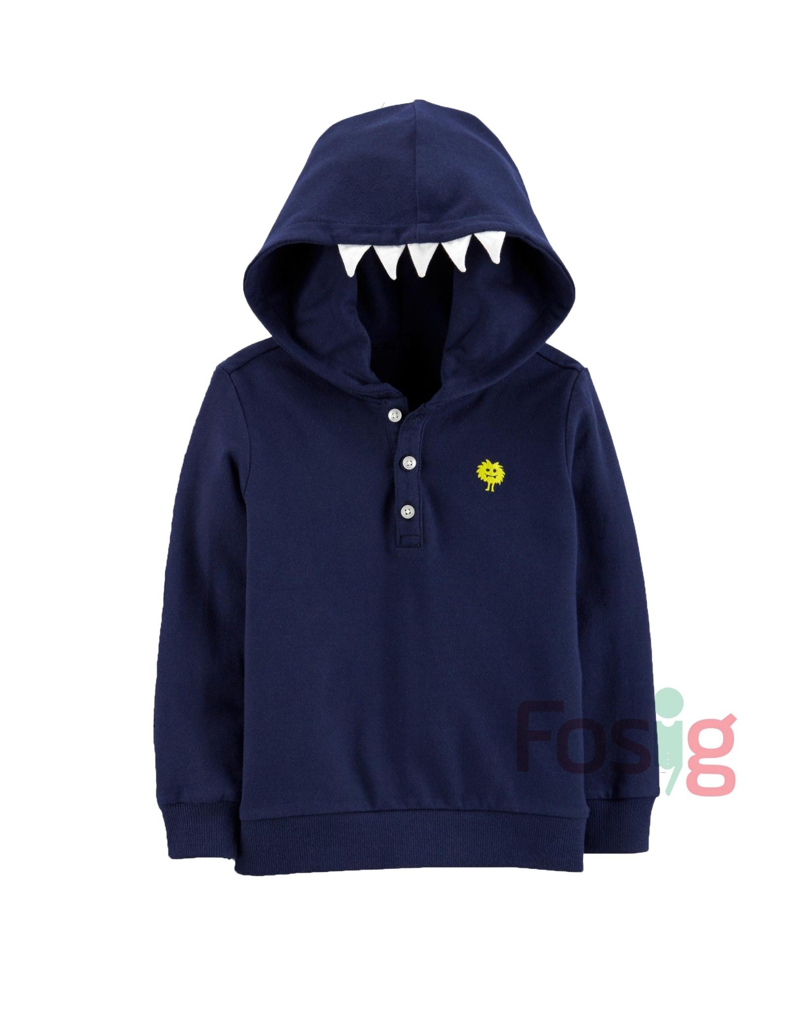  [0-12m] Áo Hoodie Bé Trai Cter - Navy 