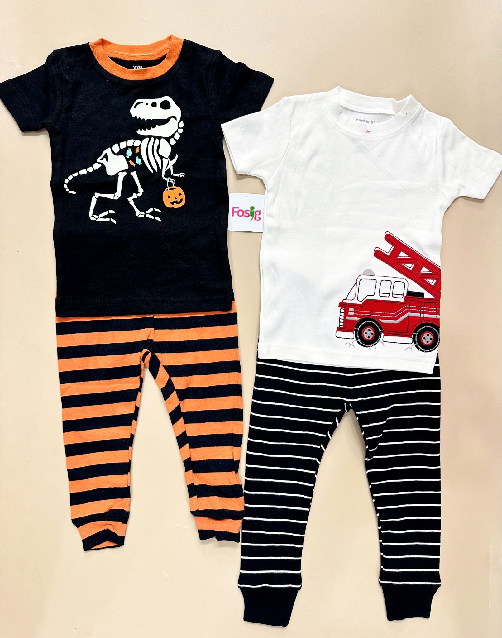 6-17kg; 28-30kg Set 2 đồ bộ tay ngắn quần dài cho bé trai-S2b02T