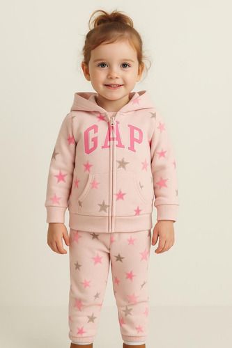 14-19kg Áo khoác bé gái G.P siêu xinh- Kem sao hồng AK16
