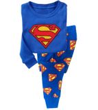  [12-24M] Set Đồ Bộ Dài Bé Trai GP2 - Xanh Dương Superman 