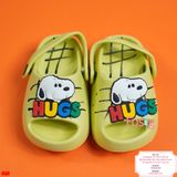  [19 ; 23] Dép Sục Quai Hậu Bé Unisex - Vàng Xanh Hugs 