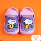  [20-21]  Dép Sục Quai Hậu Bé Gái - Tím Hugs 