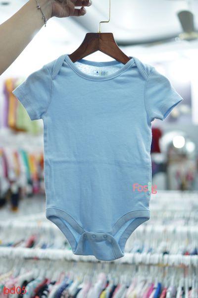  [12-18m] Bodysuit Tay Ngắn Bé Trai GP - Xanh Trời Trơn 