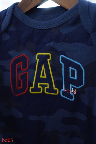  [6-12m] Bodysuit Tay Dài Bé Trai GP - Navy Camo GP 