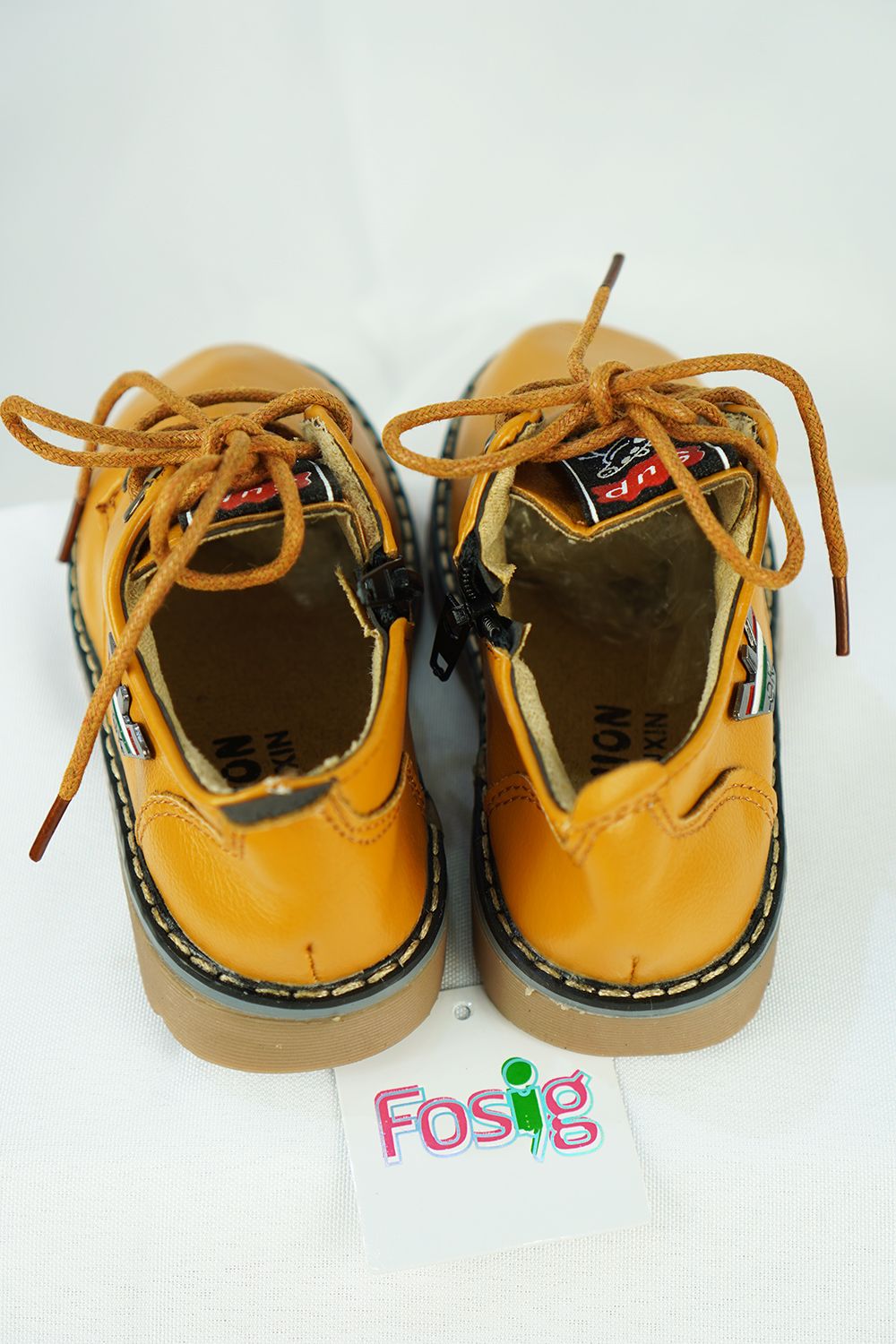  [15.5cm-16.5cm] Giày Tây Cho Bé Trai - Nâu Nhạt 